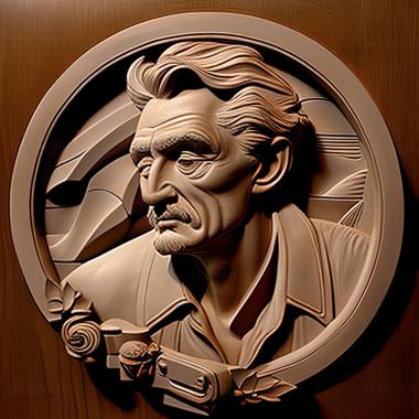 3D model Thomas Hart Benton American artist (STL)